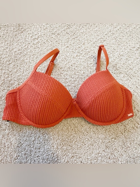 PINK Victoria's Secret Other - Victorias Secret Pink Burnt Orange Bikini Top Sz L VS Swimsuit Padded Underwire